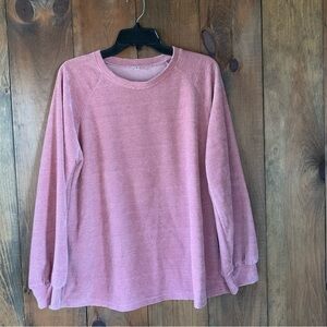 Pale pink, longsleeve, cozy top